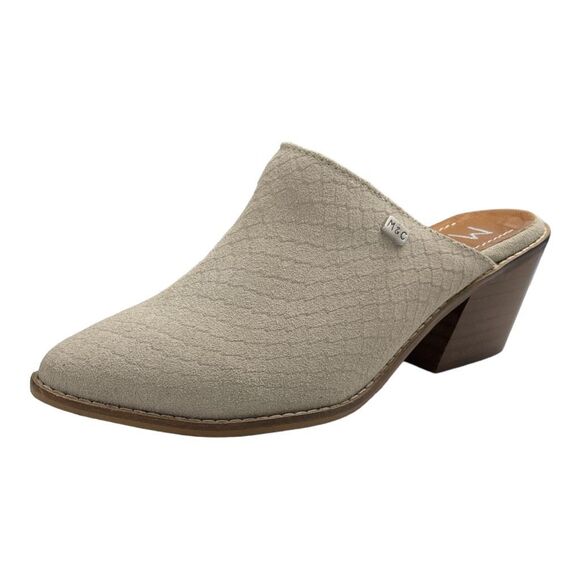 New! Musse And Cloud Women's Helen Textured Block Heel Mule Shoes Ice Size 6 NWT - Picture 8 of 16